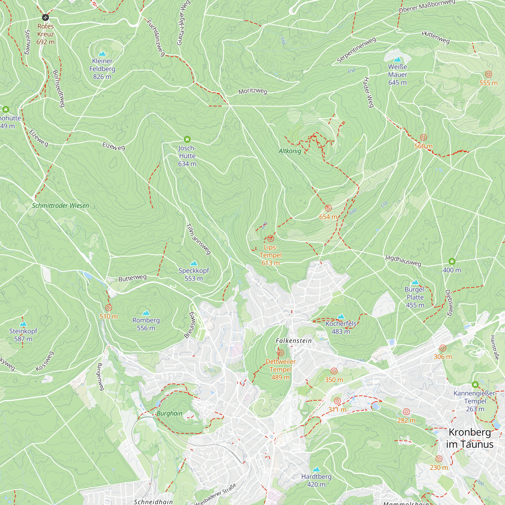 Lions-Hütte map