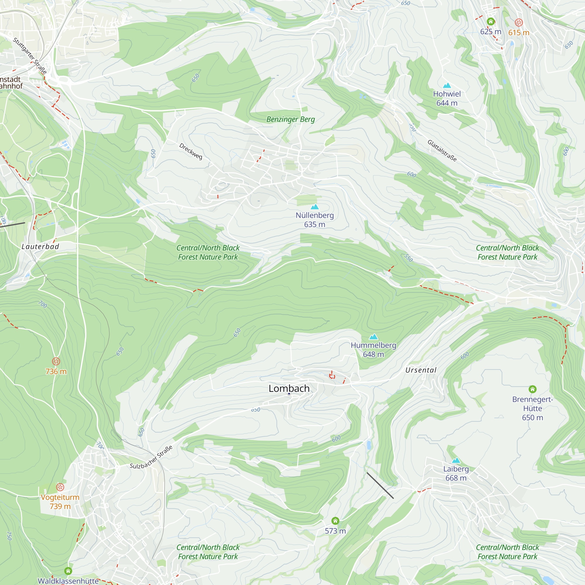 Frickenhütte map
