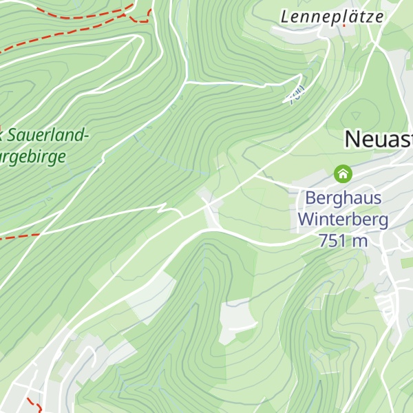 Map of Neuastenberghütte