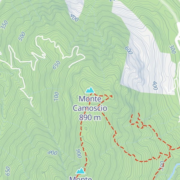 Map of Monte Camoscio