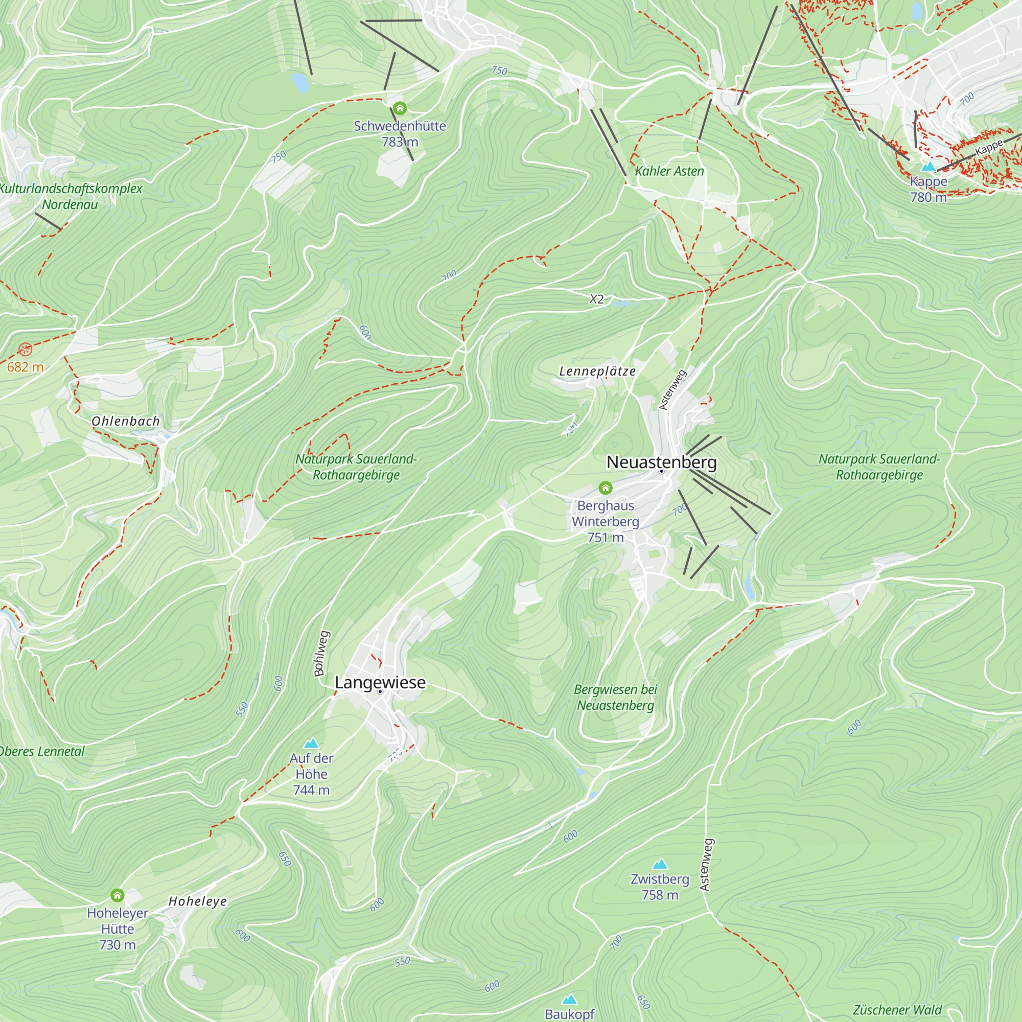Sauerlandhütte map