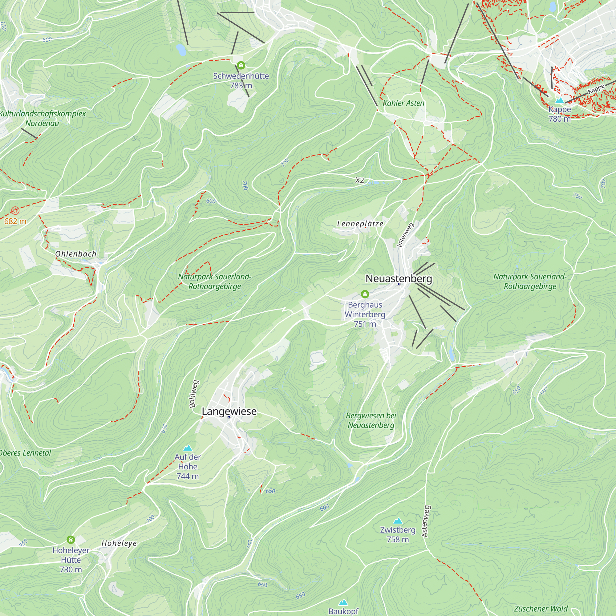 Sauerlandhütte map