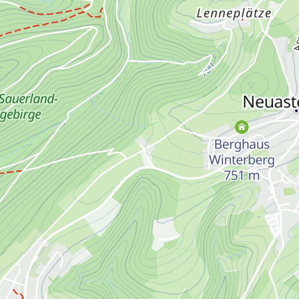 Map of Sauerlandhütte