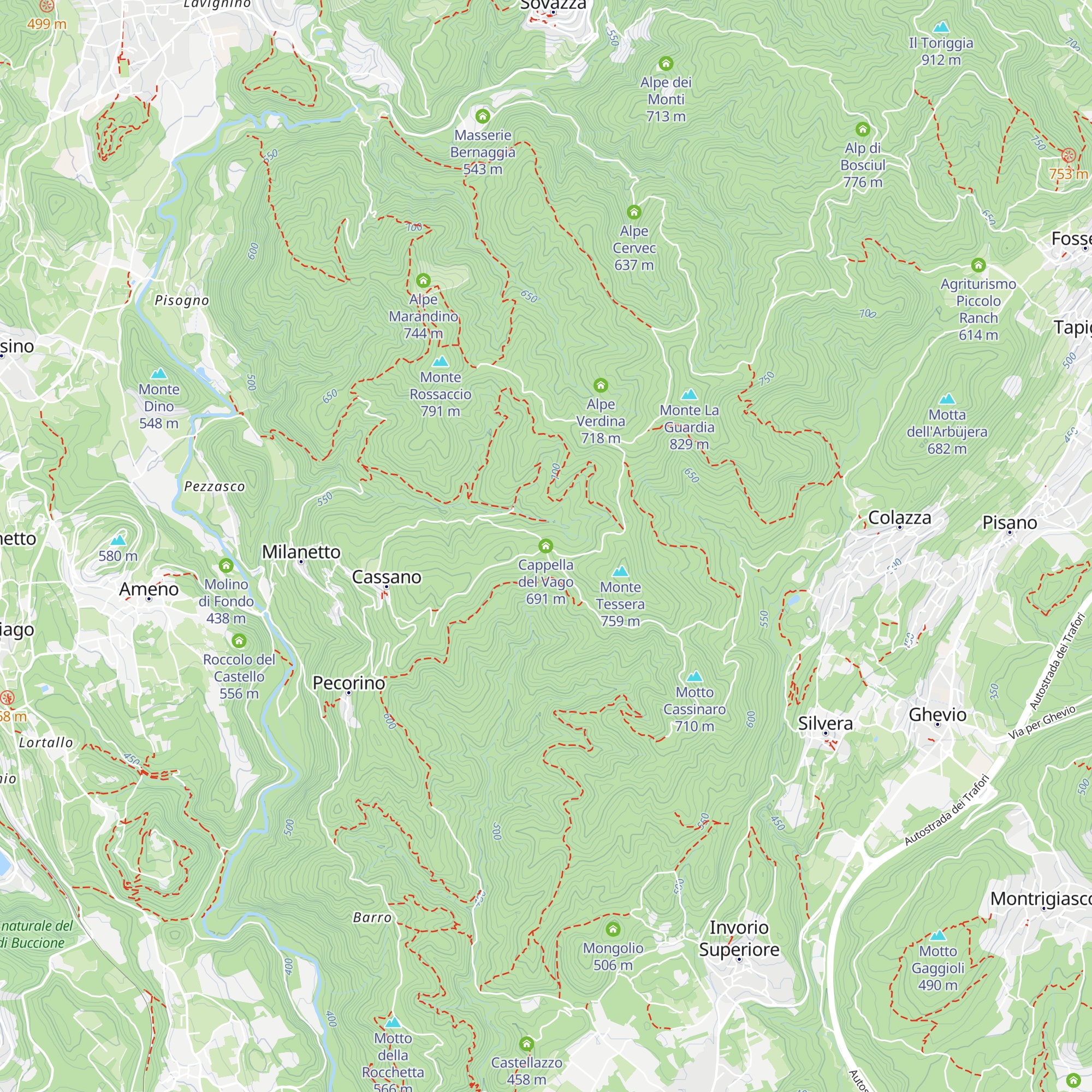 Cappella del Vago map