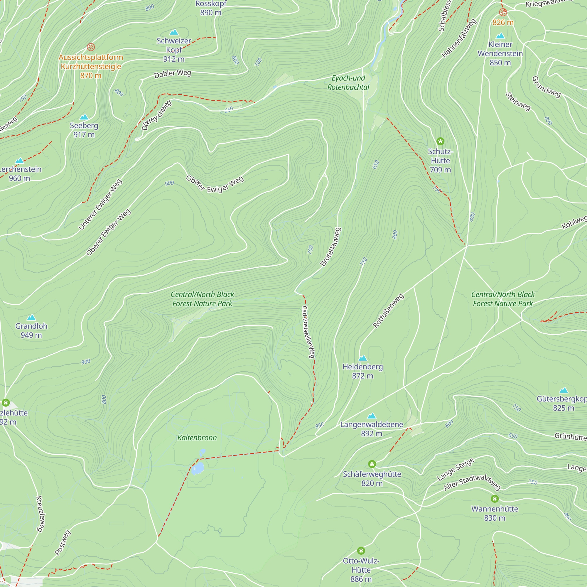 Rotwasserhütte map