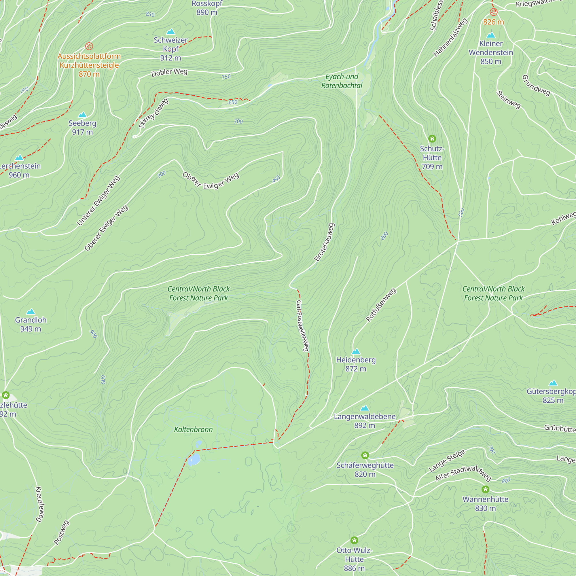 Rotwasserhütte map