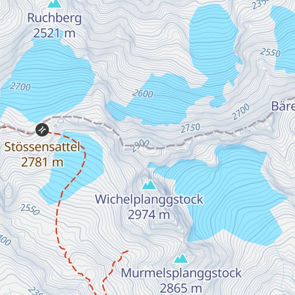 Map of Stössenstock