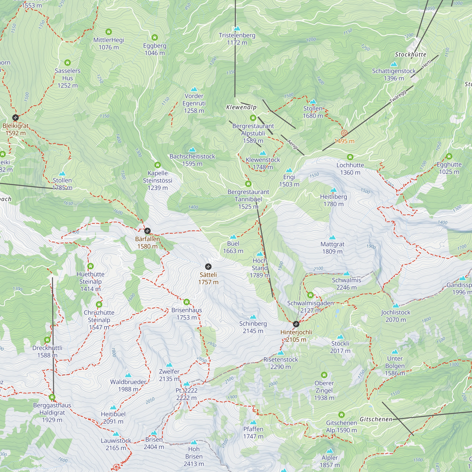 Untere Büelhütte map