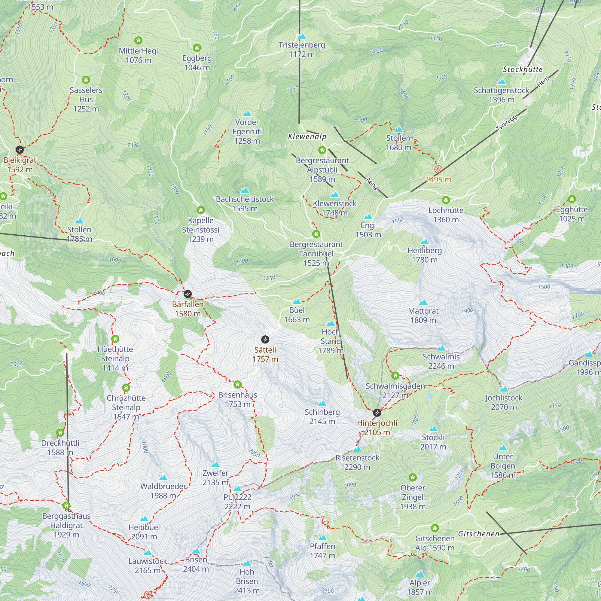 Untere Büelhütte map