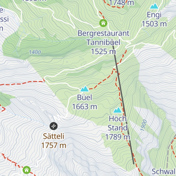 Map of Untere Büelhütte