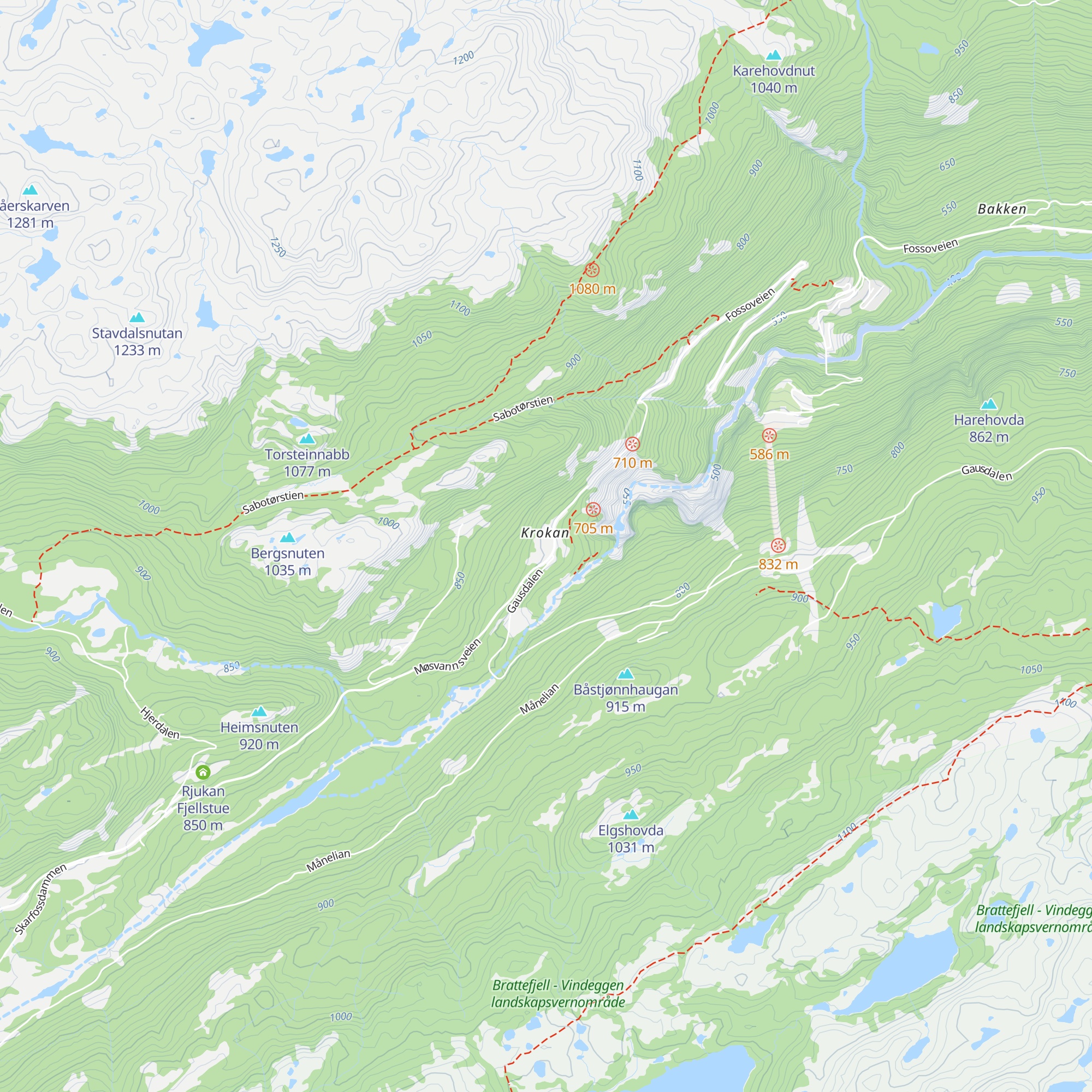 Krokan map