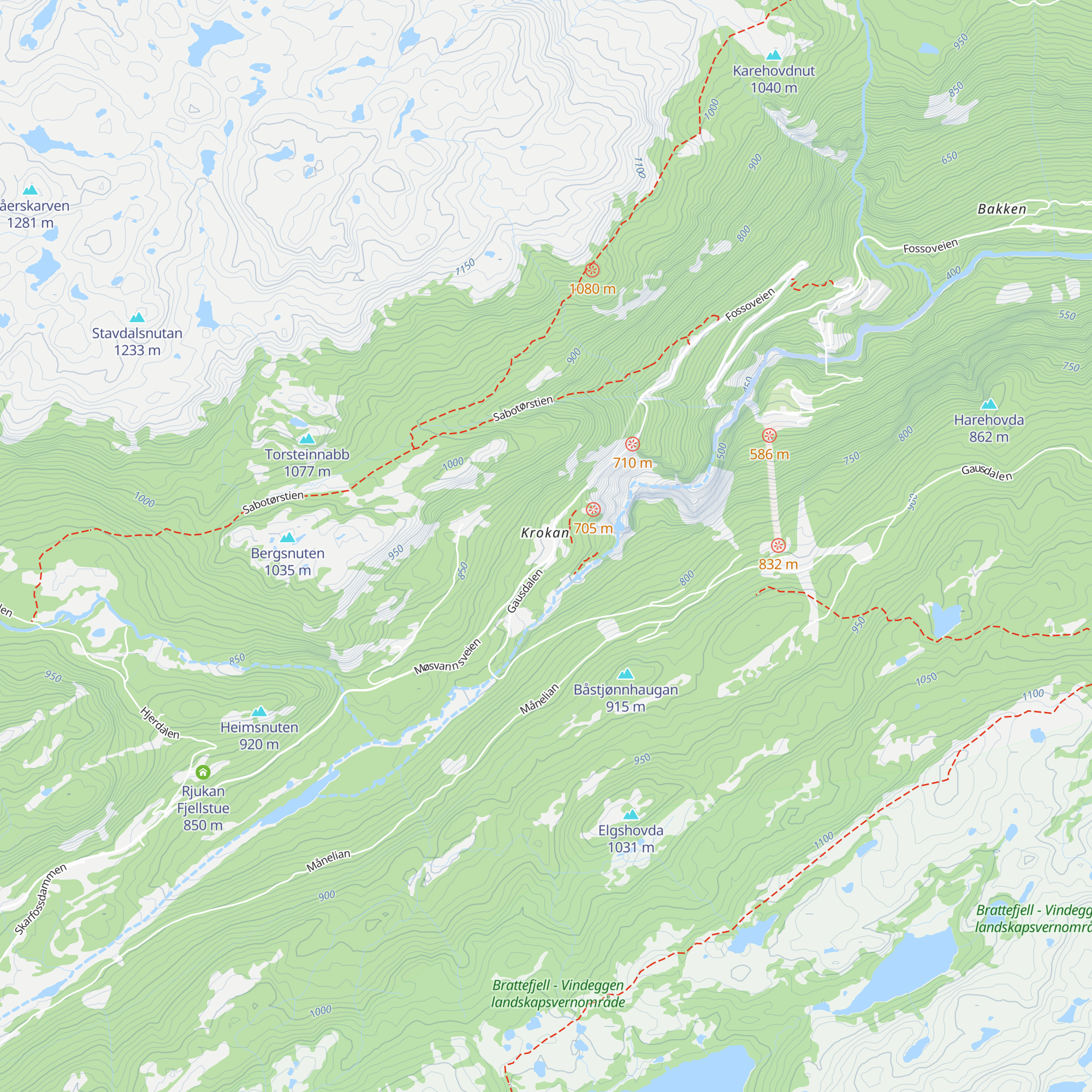 Krokan map