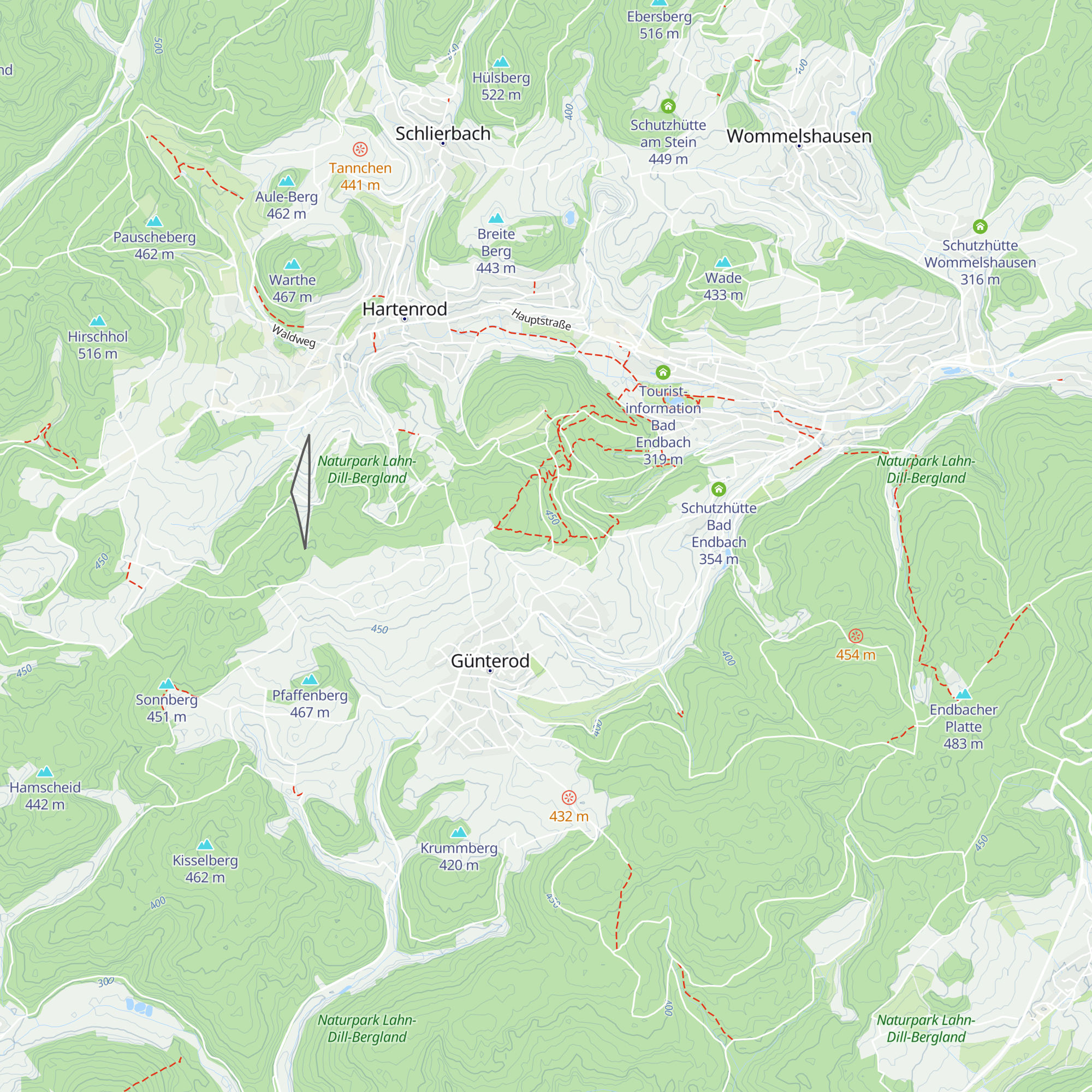 Schutzhütte Günterod map