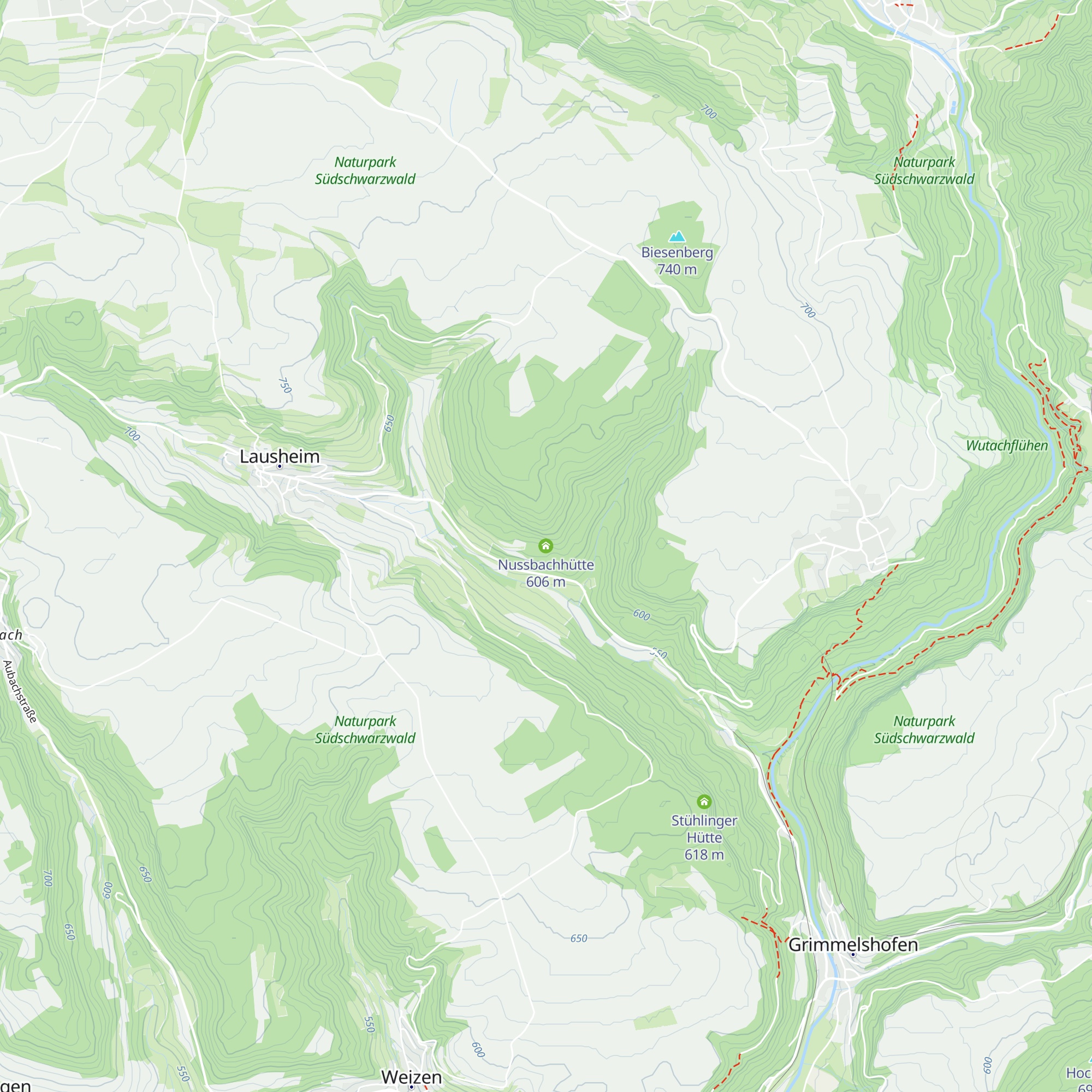 Nussbachhütte map