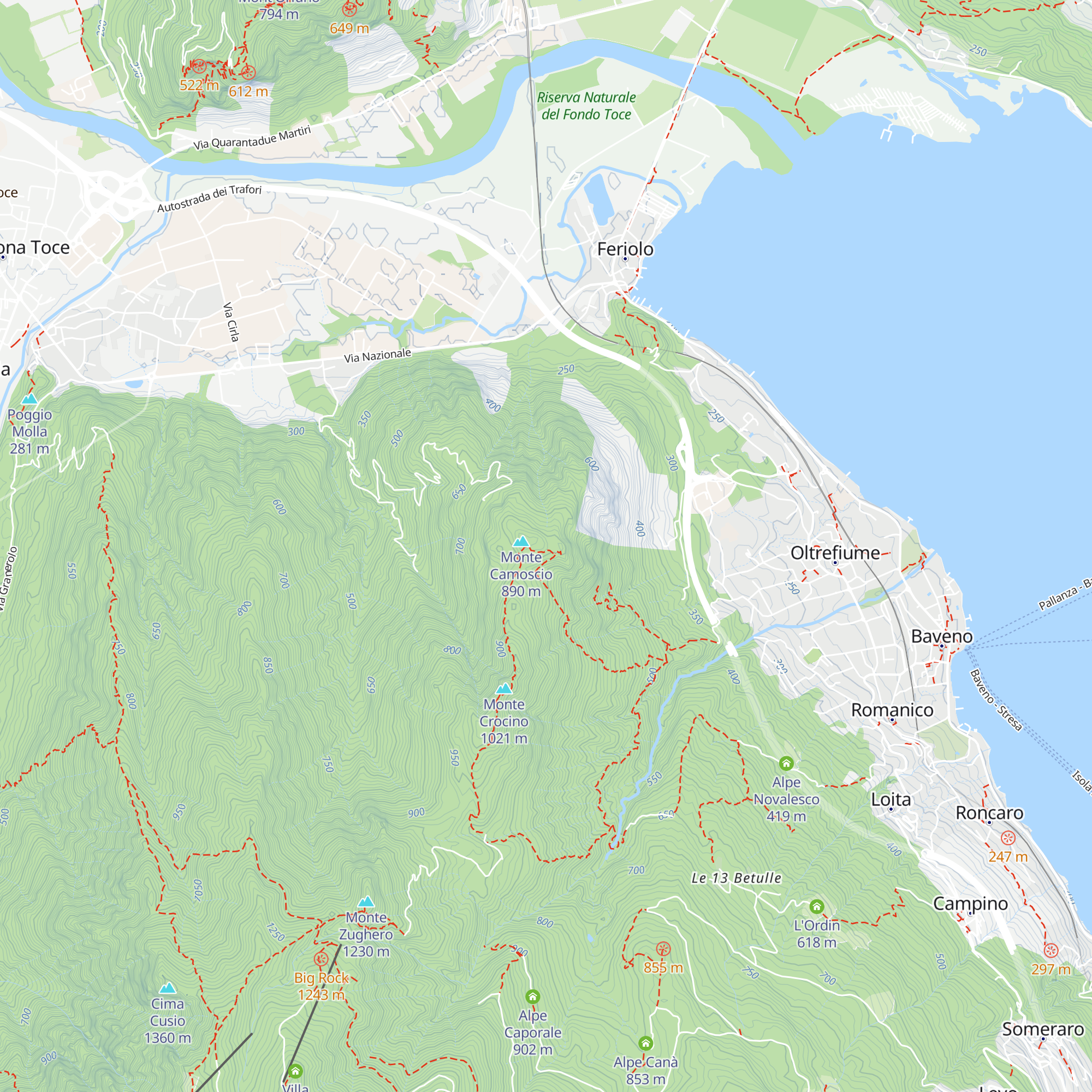 Rifugio Papà Amilcare map