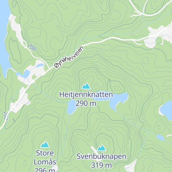 Map of Heitjennknatten