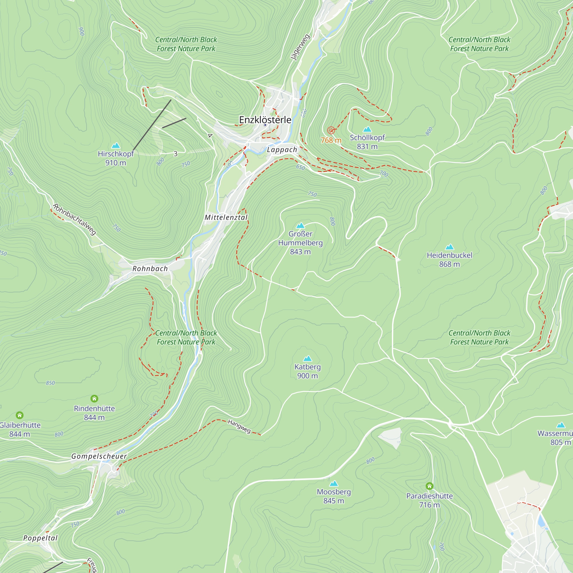 Hummelberg Hütte map