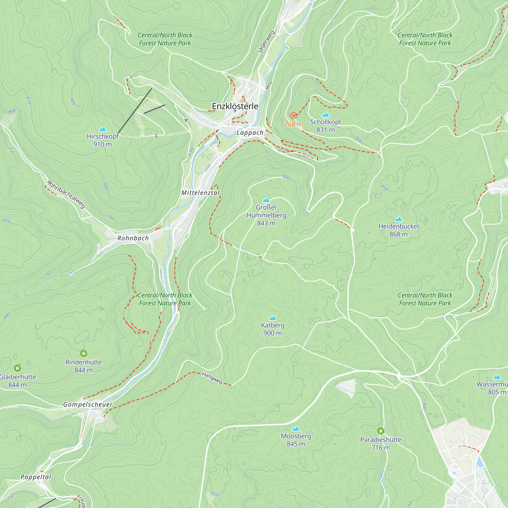 Hummelberg Hütte map