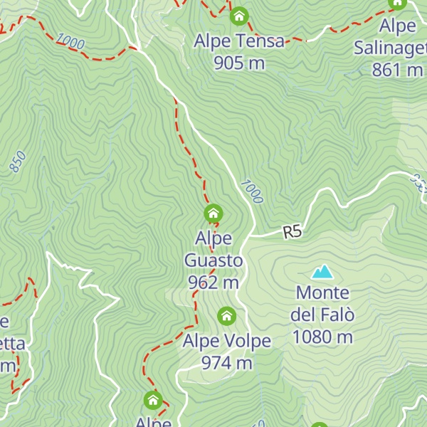 Map of Alpe Guasto