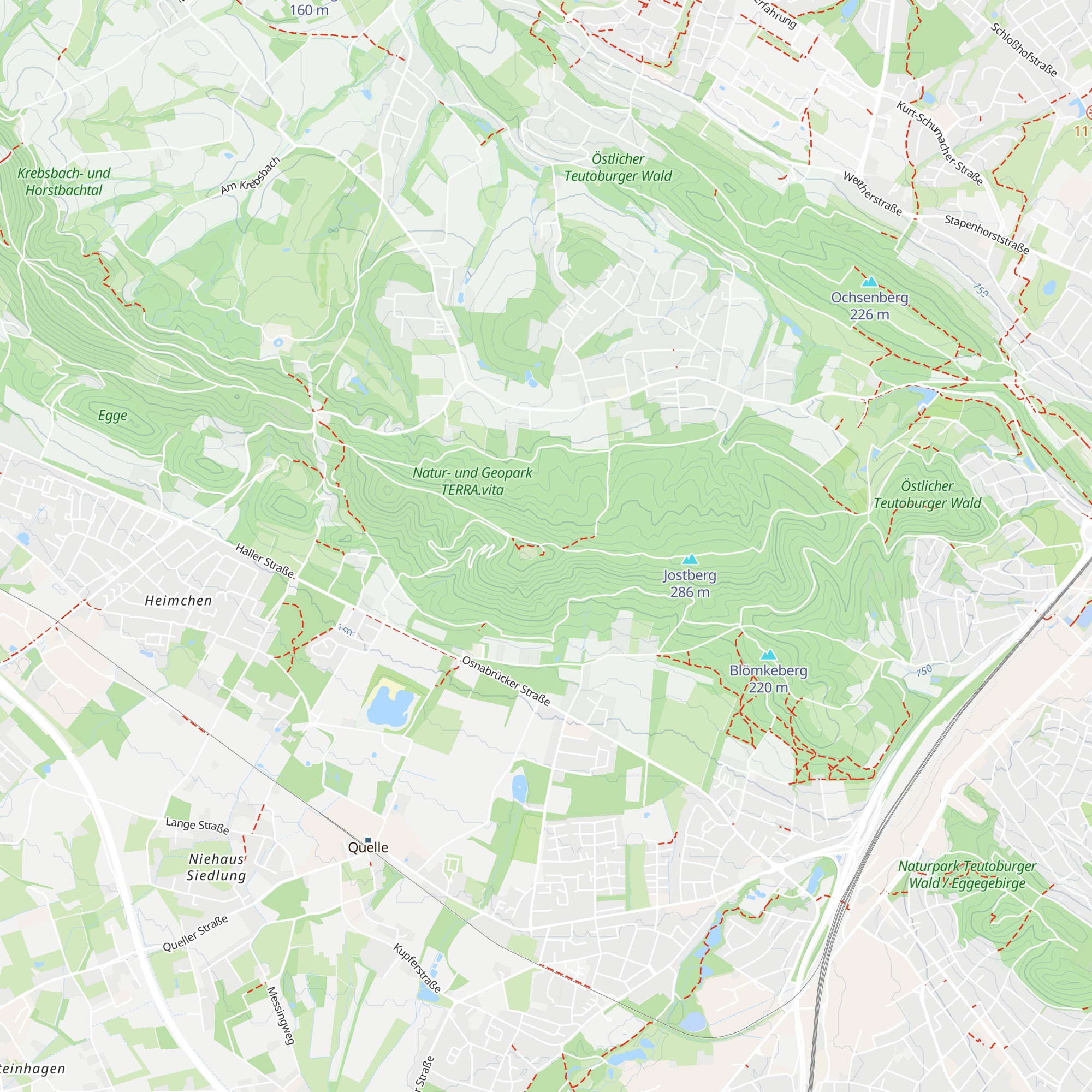 Schutzhütte Hünenburg map