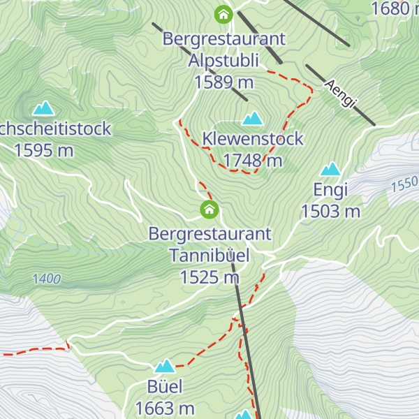 Map of Bergrestaurant Tannibüel
