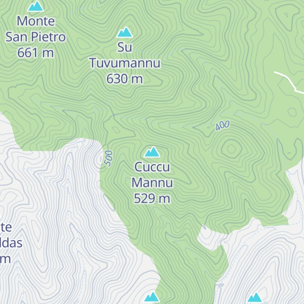 Map of Cuccu Mannu