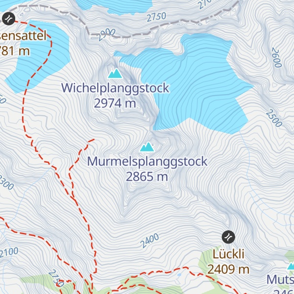Map of Murmelsplanggstock