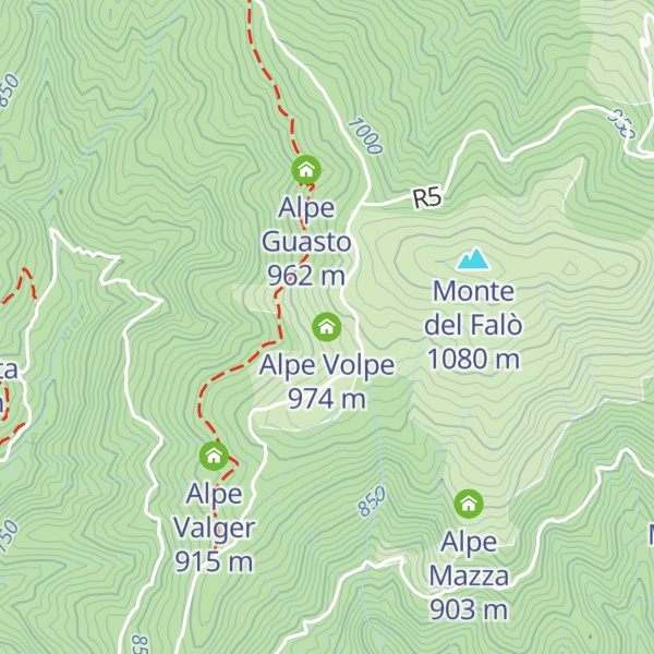Map of Alpe Volpe