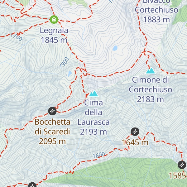 Map of Cima della Laurasca