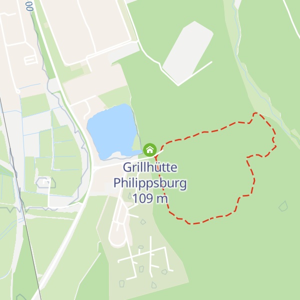 Map of Grillhütte Philippsburg