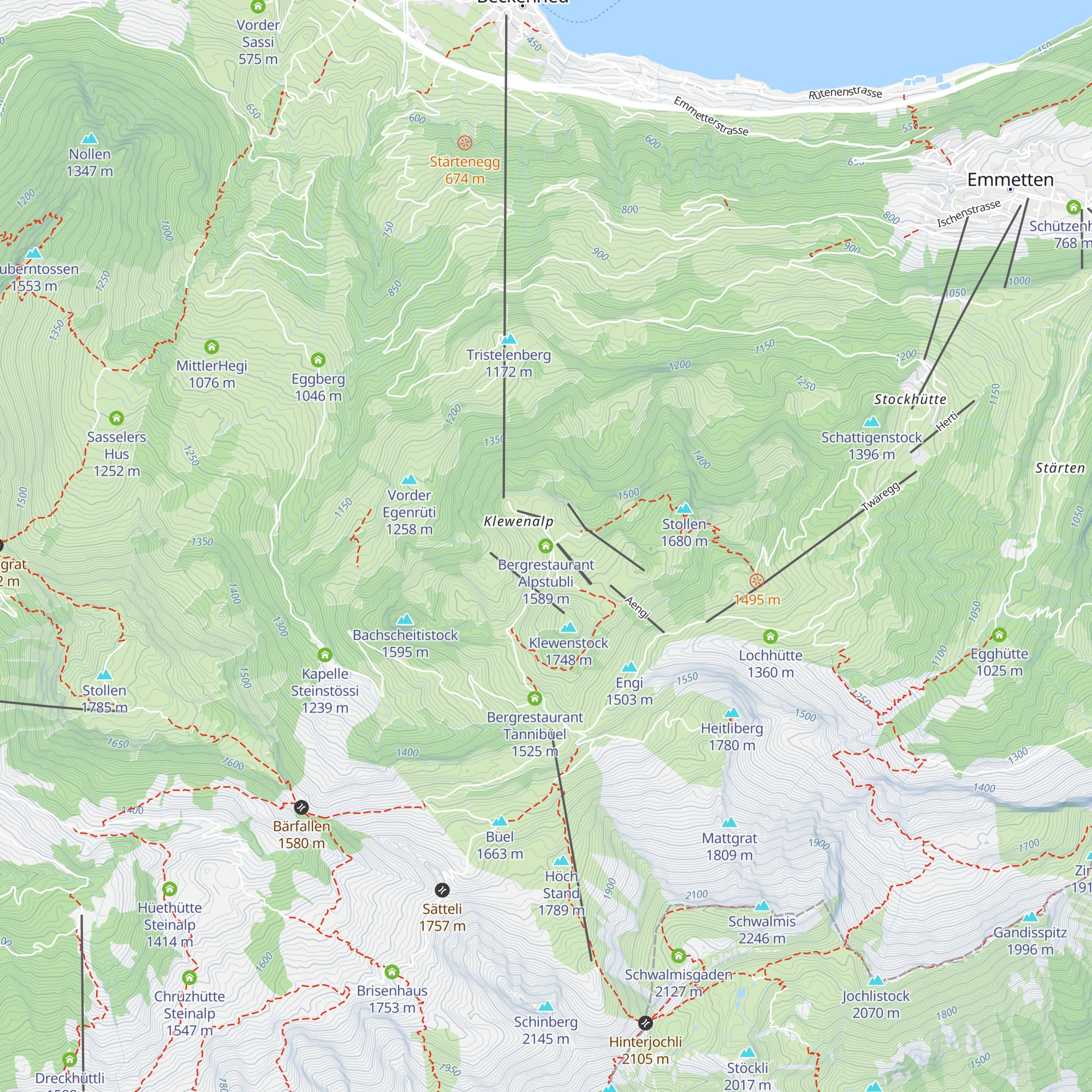 Bergrestaurant Alpstubli map