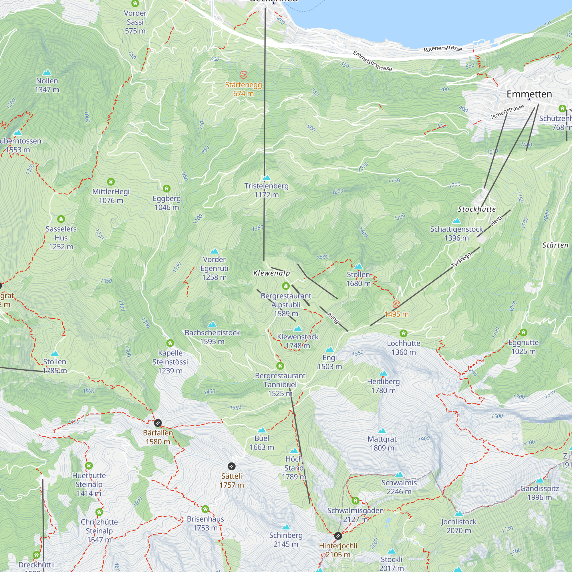 Bergrestaurant Alpstubli map