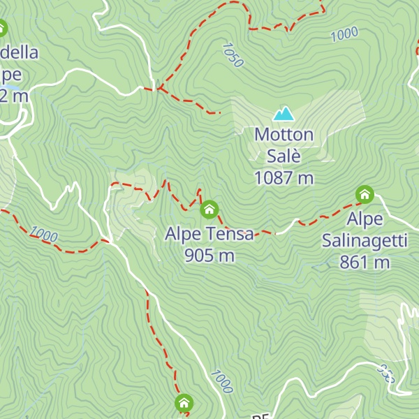 Map of Alpe Tensa