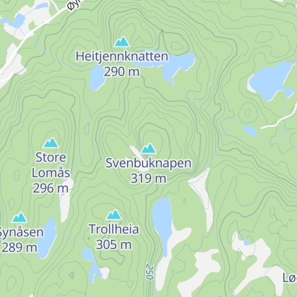 Map of Svenbuknapen