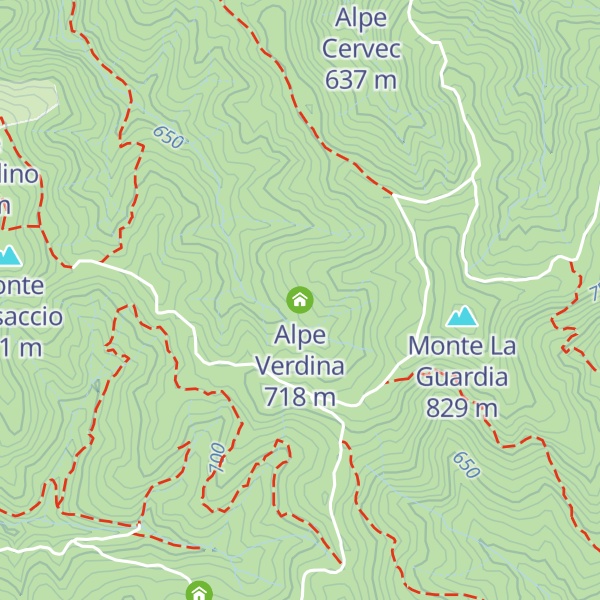 Map of Alpe Verdina