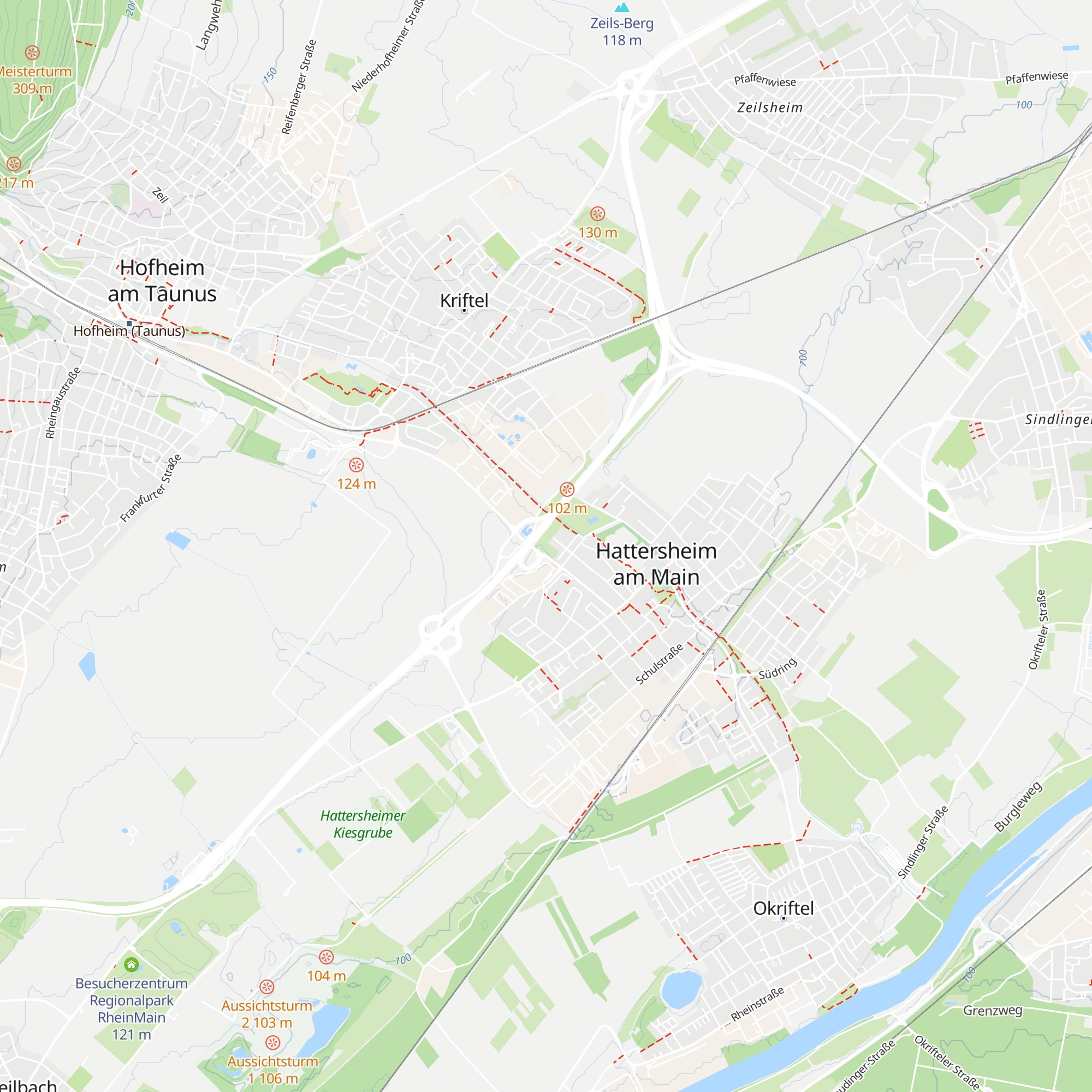 Unter dem Hüttenkämmerweg map