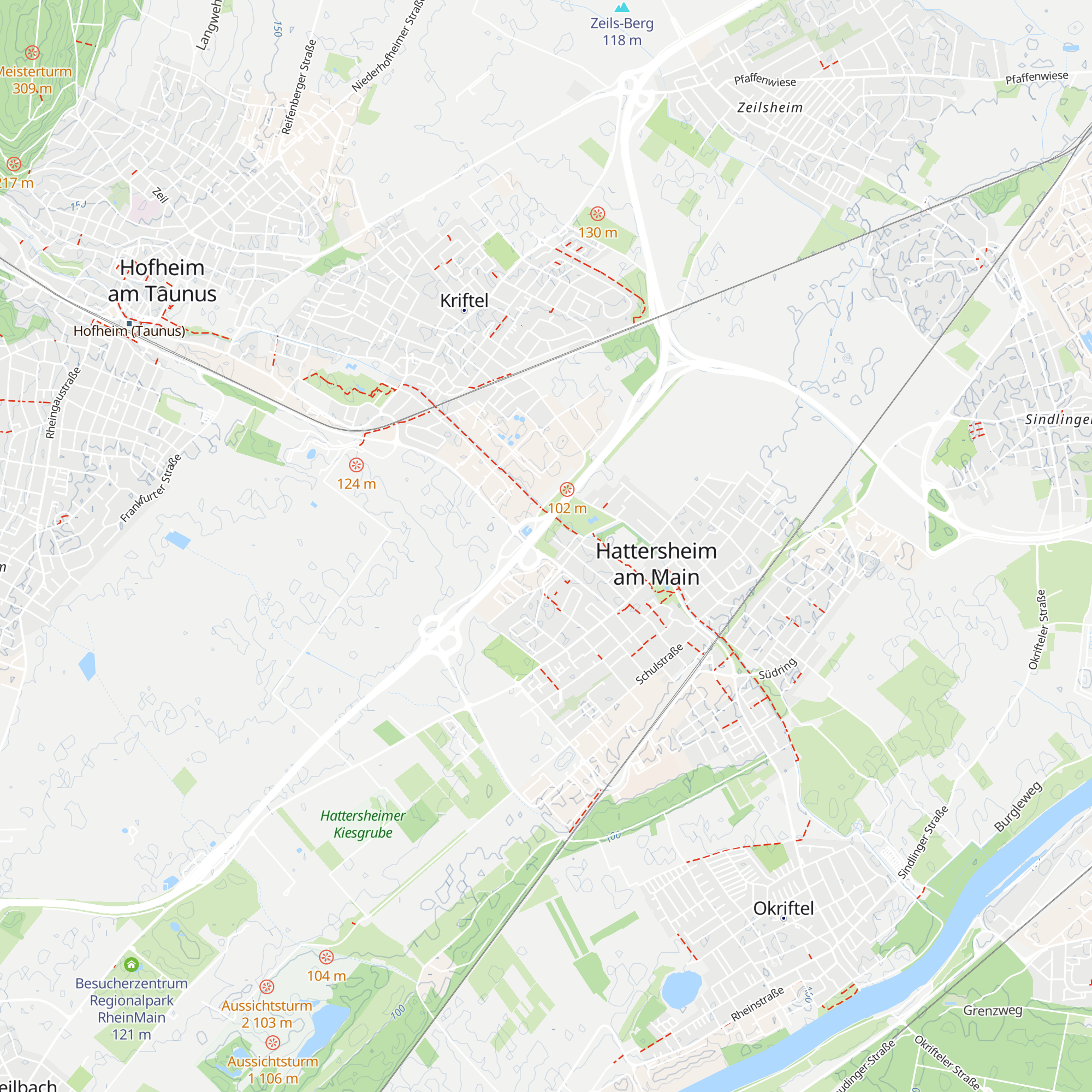 Unter dem Hüttenkämmerweg map