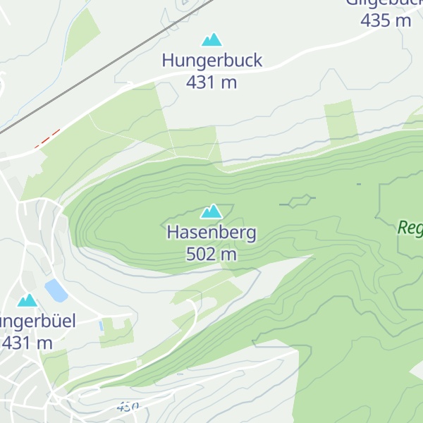 Map of Hasenberg