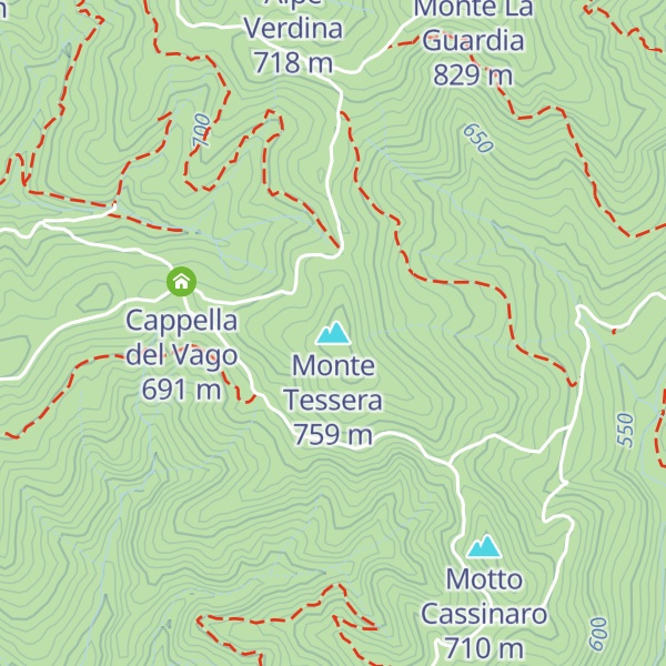 Map of Monte Tessera