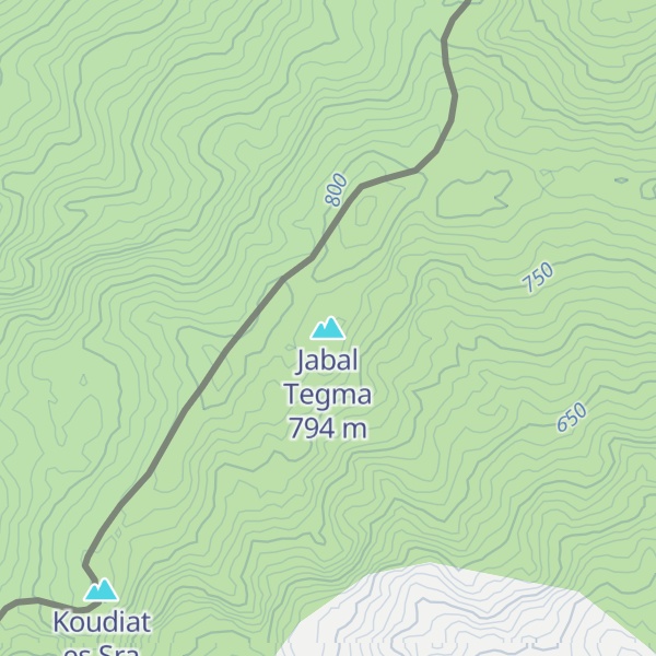 Map of Jabal Tegma