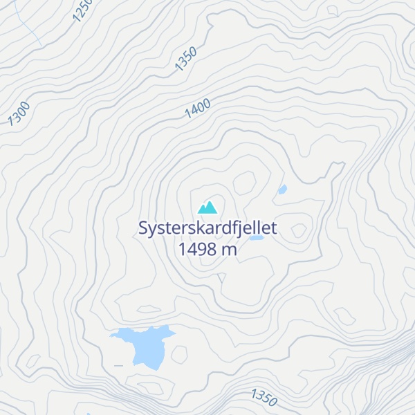 Map of Systerskardfjellet
