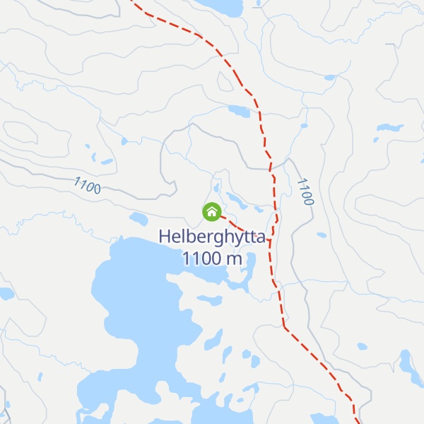 Map of Helberghytta