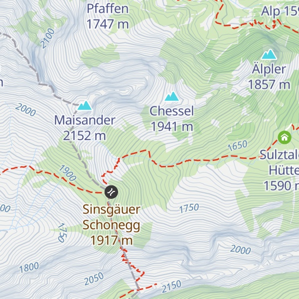 Map of Schonegggaden