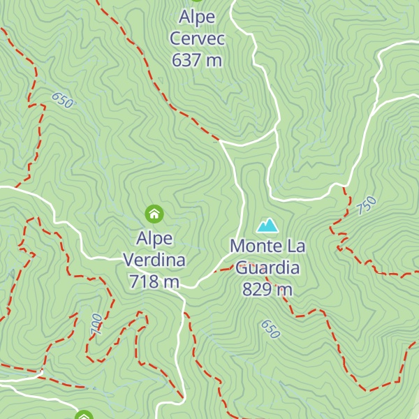 Map of Alpe Gallone