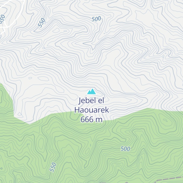 Map of Jebel el Haouarek