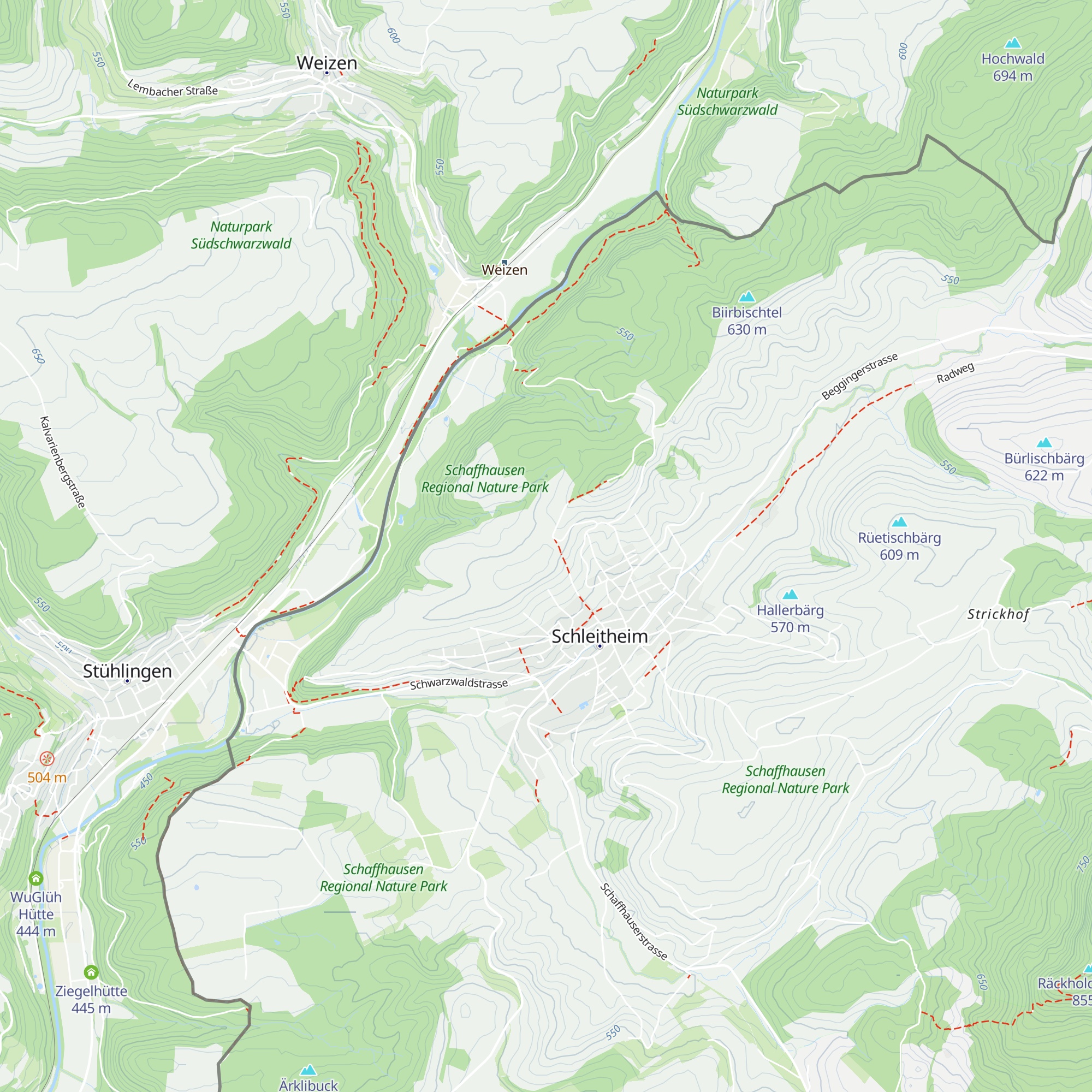 Traubenhütte map