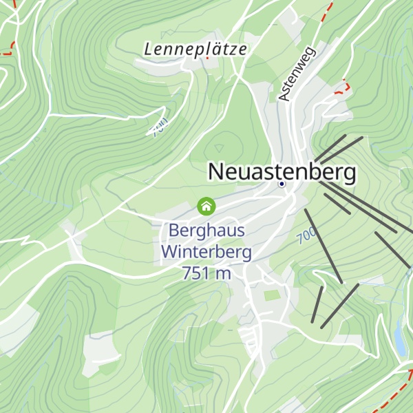 Map of Berghaus Winterberg