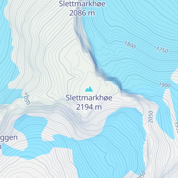 Map of Slettmarkhøe