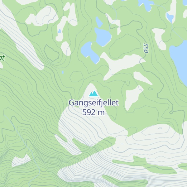 Map of Gangseifjellet