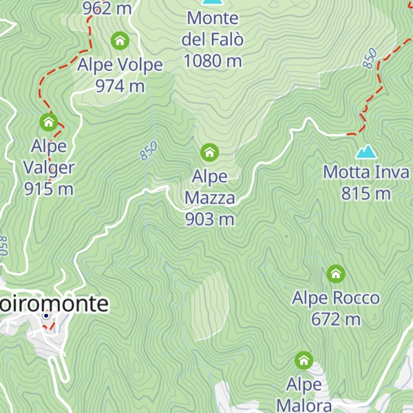 Map of Alpe Vallelunga